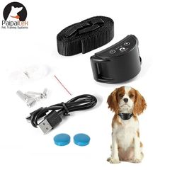 paipaitek dog anti barking collar waterproof adjustable dog training device