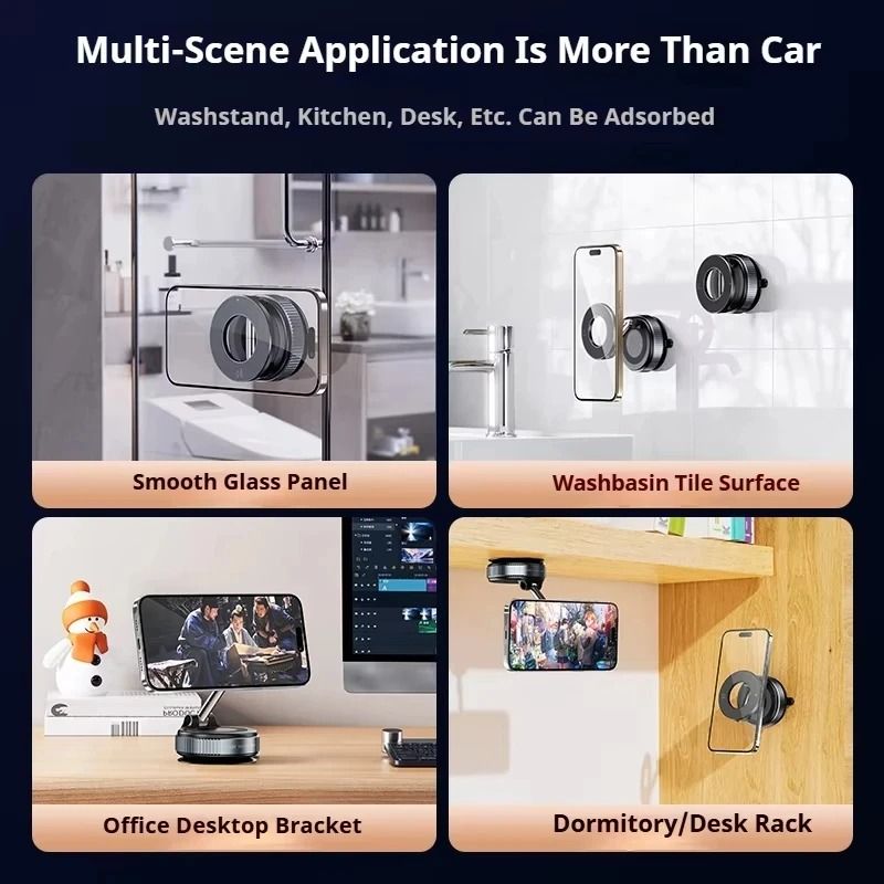 Xiaomi Magsafe Car Phone Holder Suction Cup Vacuum Magnetic Phone Stand 5