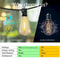 100ft Outdoor String Lights ST38 Globe LED Patio Lights With 24 Edison Vintage Bulbs 4