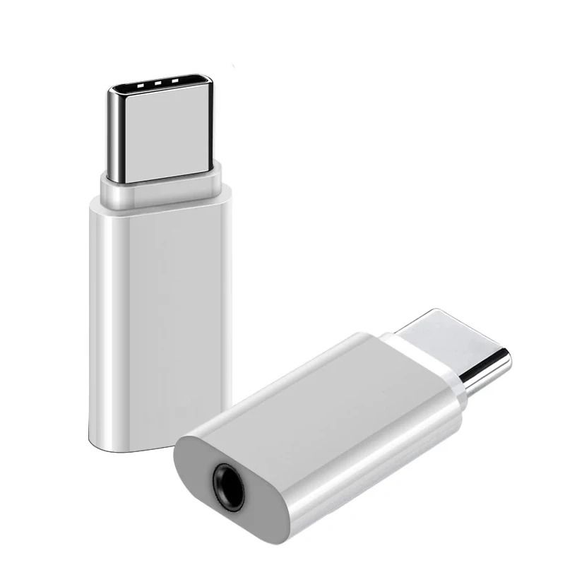 USB Type C To 35mm Headphone Adapter AUX Cable OTG 0