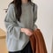 Oversized Loose Round Neck Sweater For Women Autumn Winter Knit 10