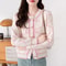 Autumn Winter Elegant Jacquard Soft Wool Knitted Cardigan For Women 2