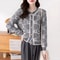 Autumn Winter Elegant Jacquard Soft Wool Knitted Cardigan For Women 6