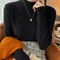 Vintage Waffle Knit Turtleneck Sweater For Women Autumn Winter 20