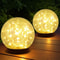 Solar Cracked Ice Ball Light 4 Inch Weatherproof Garden Globe Light With Stake 1