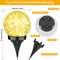 Solar Cracked Ice Ball Light 4 Inch Weatherproof Garden Globe Light With Stake 3