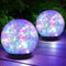 Solar Cracked Ice Ball Light 4 Inch Weatherproof Garden Globe Light With Stake 4