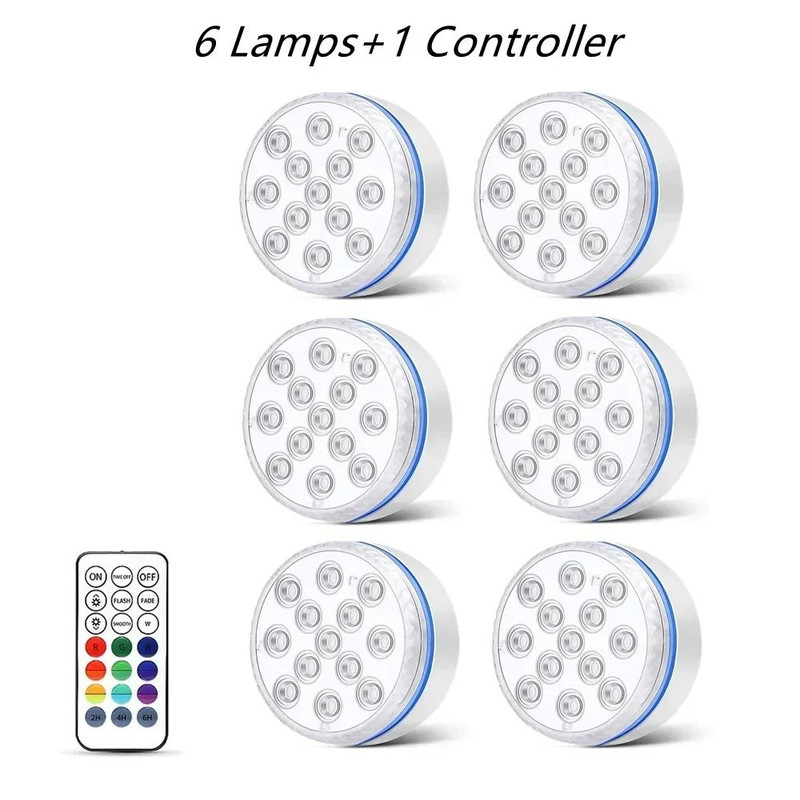 Updated Submersible 13LED Underwater Light With Remote Control 9
