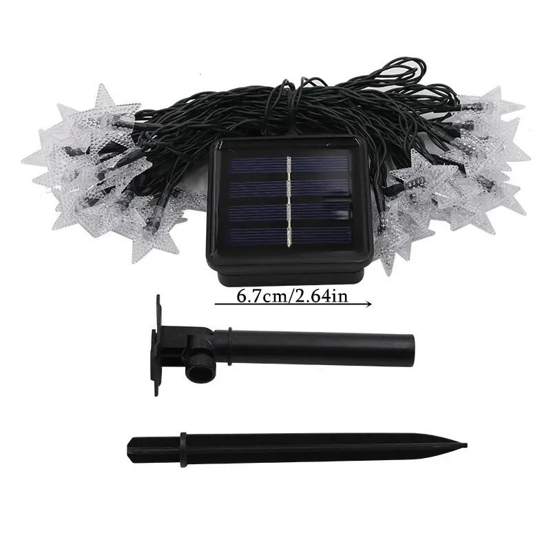LED Solar Star String Lights Outdoor Waterproof Solar Powered Fairy Lights For Patio Garden Yard Po 4