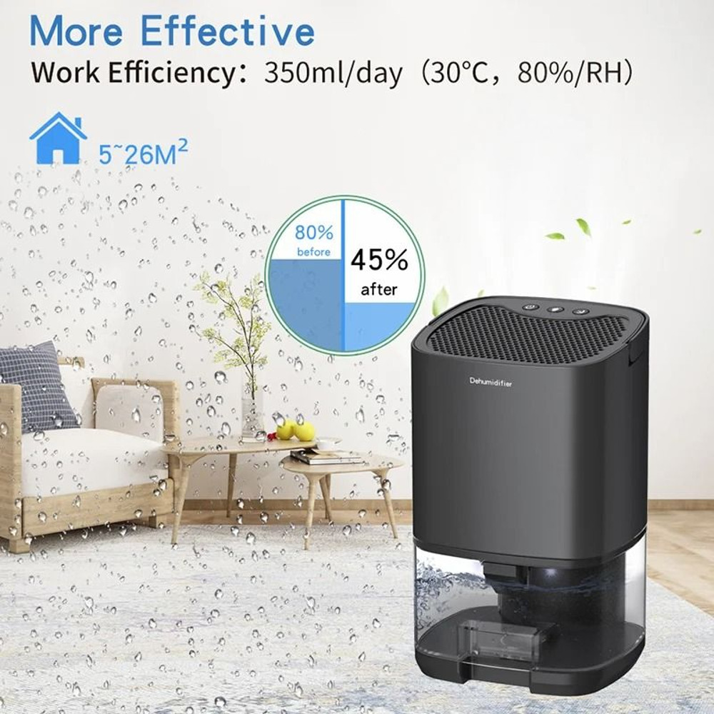 Portable Air Dehumidifier Mute Moisture Absorber Dryer For Home Bedroom Office Kitchen 4
