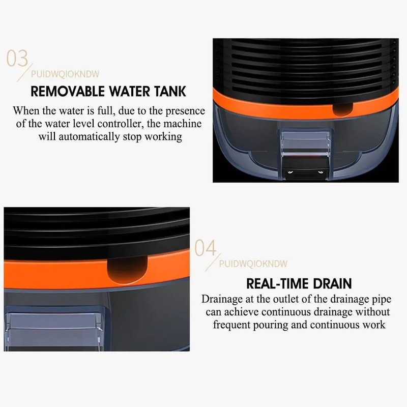 TINSOL Air Dehumidifier 800 Ml Portable Low Noise Home Humidity Dryer 4