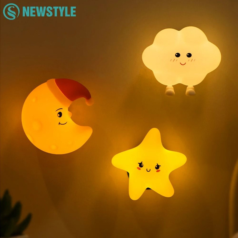 LED Star Cloud Silicone Night Light For Baby Bedroom Decor 0