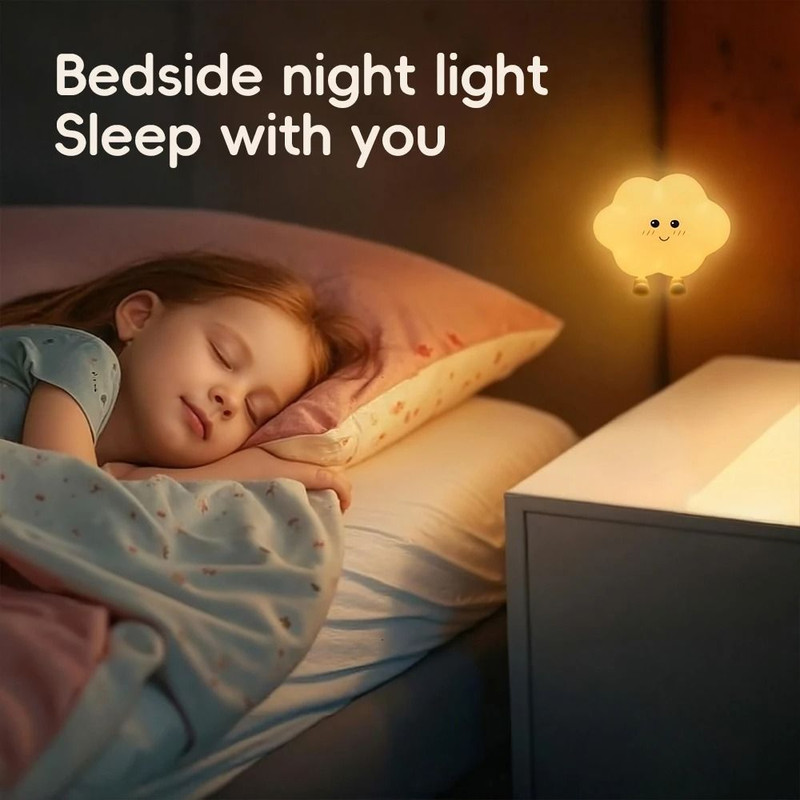LED Star Cloud Silicone Night Light For Baby Bedroom Decor 5