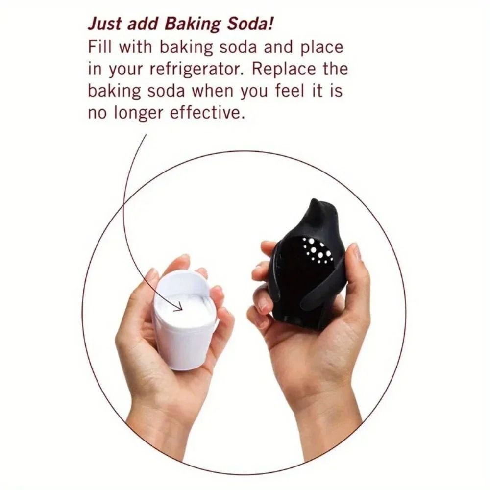 Penguin Shape Refrigerator Deodorant Box Kitchen Air Purifier 2