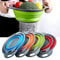 Silicone Folding Drain Basket Fruit Vegetable Washing Basket Collapsible Drainer Kitchen Storage To 0