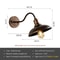 Retro Waterproof LED Wall Lamp Outdoor E27 Decorative Lighting Fixture 11