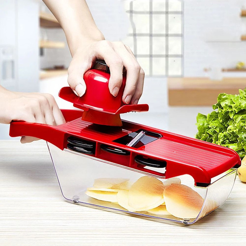 Vegetable Cutter With Steel Blade Slicer Potato Peeler Carrot Cheese Grater Kitchen Accessories 1
