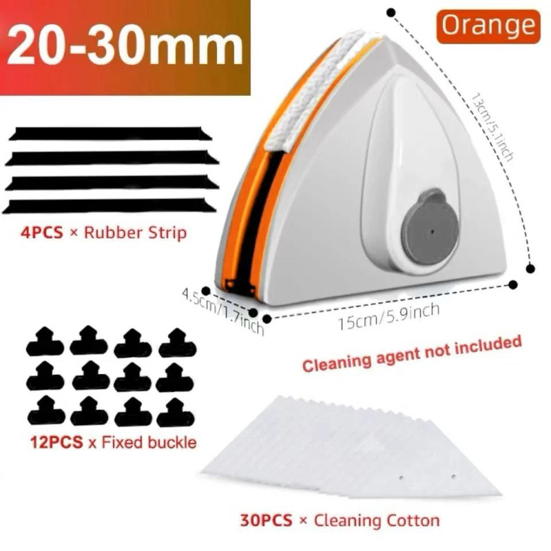 Magnetic Window Cleaner Brush Double Side Automatic Water Discharge Wiper Glass Window Cleaning Too 7