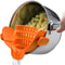 Universal ClipOn Silicone Pot Pan Strainer HeatResistant Pasta Vegetable Drain Tool 10