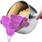 Universal ClipOn Silicone Pot Pan Strainer HeatResistant Pasta Vegetable Drain Tool 11