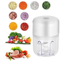 portable electric garlic chopper wireless mini food processor 100 ml 250 ml