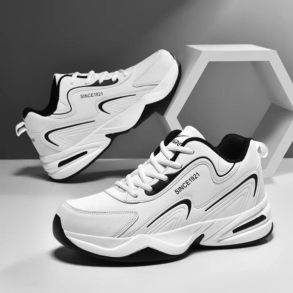 Men Sports Running Shoes Outdoor Walking Soft Casual Leather Sneakers Waterproof Tennis Shoes 0