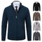 Men Stand Collar Thick Warm Cardigan Sweater Winter Casual Coat 5