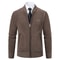 Men Stand Collar Thick Warm Cardigan Sweater Winter Casual Coat 6