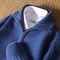 Men 100 Percent Merino Wool Stand Up Collar Cardigan Zipper Coat 5