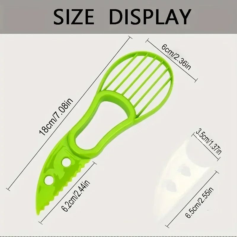 Multifunctional 3 In 1 Avocado Slicer Outdoor Home Kitchen Camping Tool 2