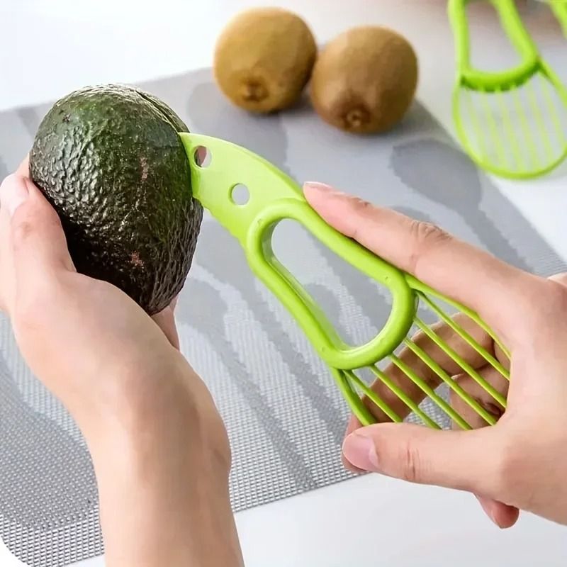 Multifunctional 3 In 1 Avocado Slicer Outdoor Home Kitchen Camping Tool 4