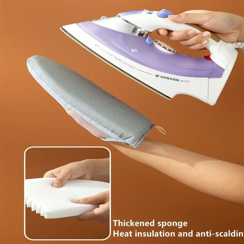 Handheld Ironing Heat Resistant Glove Mini Ironing Mat Iron Protective Pad 4
