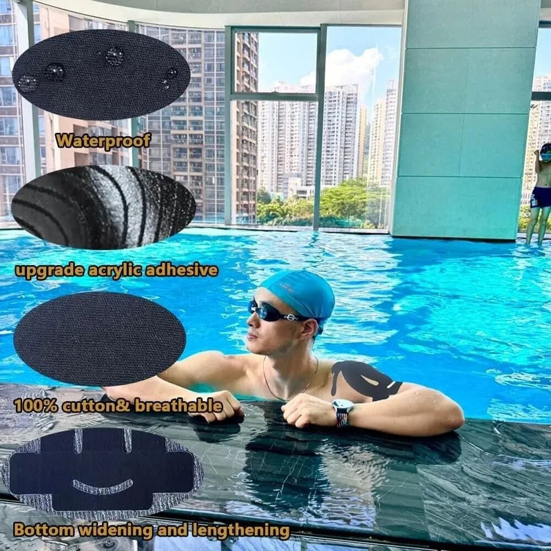 Kinesiology Tape For Shoulder Pain Relief Cotton Breathable Elastic Sports Tape 8 Pcs 3