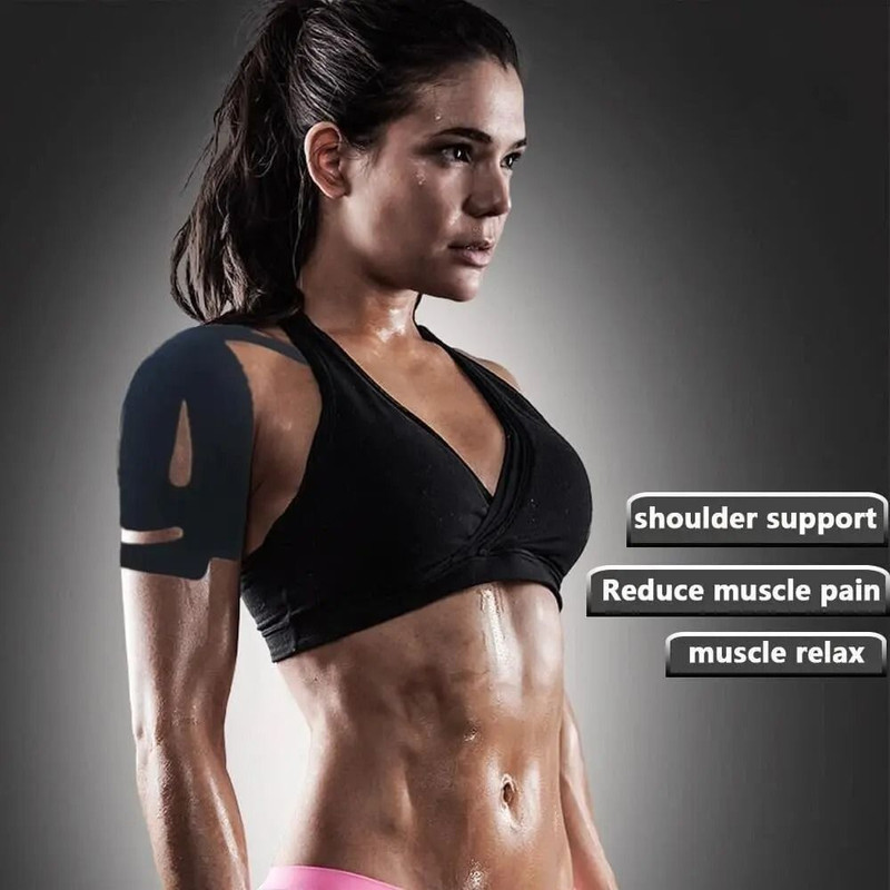 Kinesiology Tape For Shoulder Pain Relief Cotton Breathable Elastic Sports Tape 8 Pcs 4