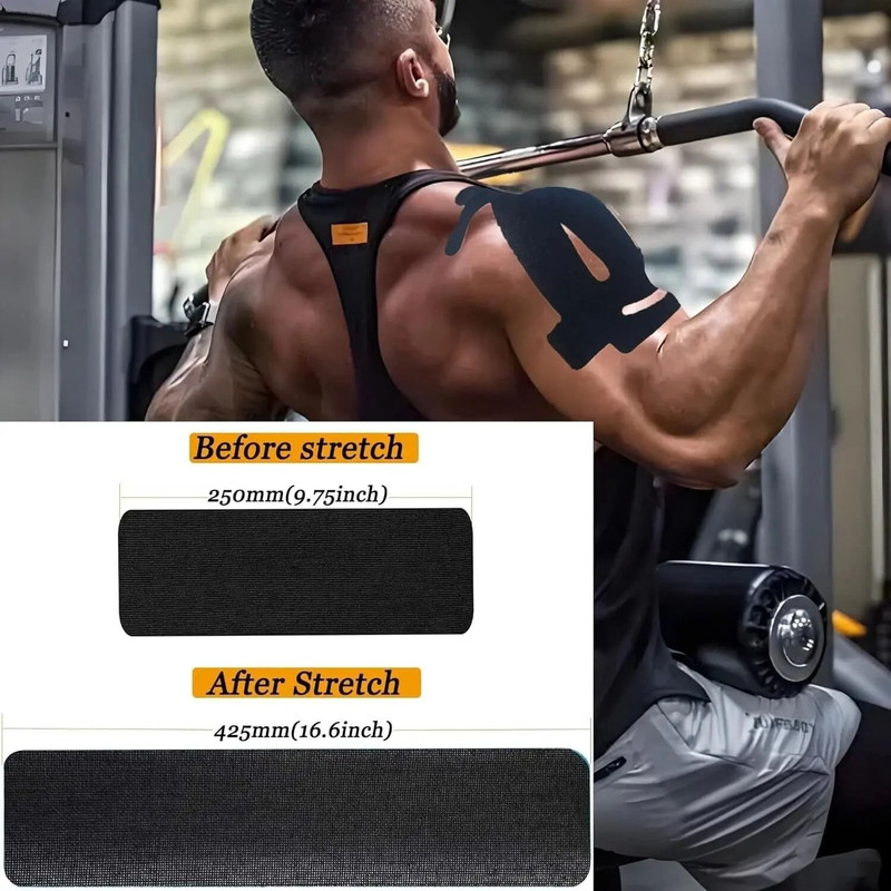 Kinesiology Tape For Shoulder Pain Relief Cotton Breathable Elastic Sports Tape 8 Pcs 5