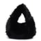 Solid Color Faux Fur Bag For Women Winter Soft Plush Handbag Tote 5