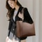 Luxurious Soft PU Leather Womens Large Handbag Shoulder Tote Shopping Bag 2