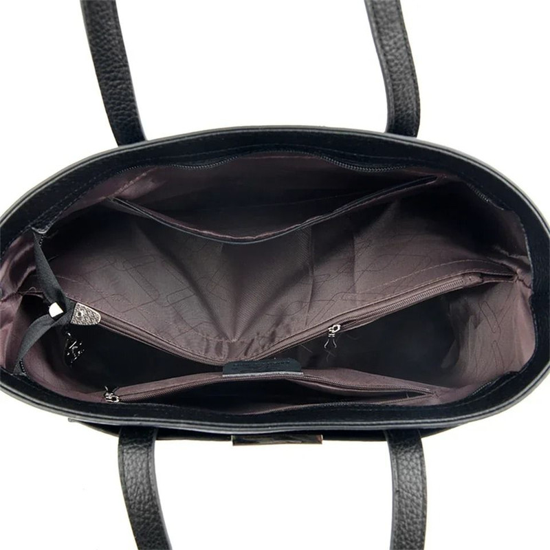 Luxurious Soft PU Leather Womens Large Handbag Shoulder Tote Shopping Bag 5