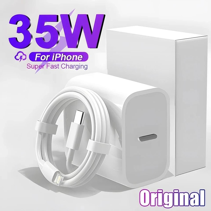35 W Fast Charger Cable For IPhone 12 13 14 Pro Max XR XS Plus USBC To Lightning 0