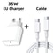 35 W Fast Charger Cable For IPhone 12 13 14 Pro Max XR XS Plus USBC To Lightning 10