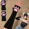 3D Cat Paw Sleeve Sun Protection Arm Cover Spandex Cat Paw Cosplay Gloves 0