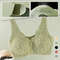 Soft Cup Front Button Bra Breathable Wireless Tank Top Lace Large Size Bra 1