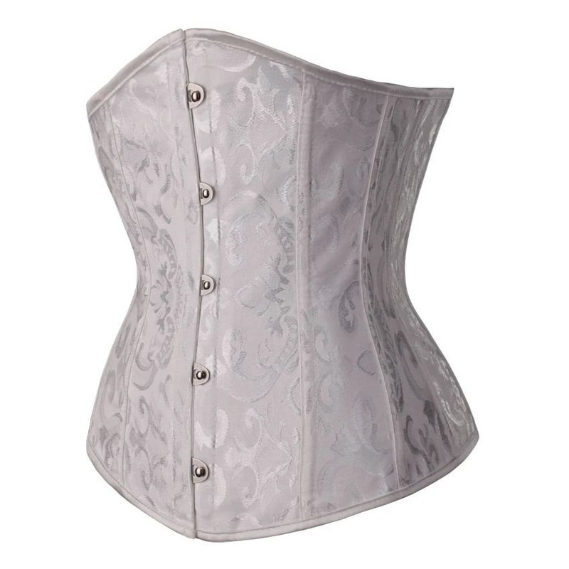 Underbust Corset Floral Push Up Boned Bustier Gothic Corset For Women 3