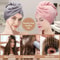 Solid Color Hair Towel Textured Dry Hair Cap Wrap 98 X 255 In Absorbent For Women 5
