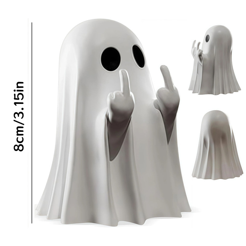 Funny Ghost Figurine Small Halloween Decoration For Home And Office 1