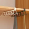 Home Simple Kitchen Double Row Hook Rack Hanging Traceless Iron Cup Hook Hanging Shelf For Kitchen 5