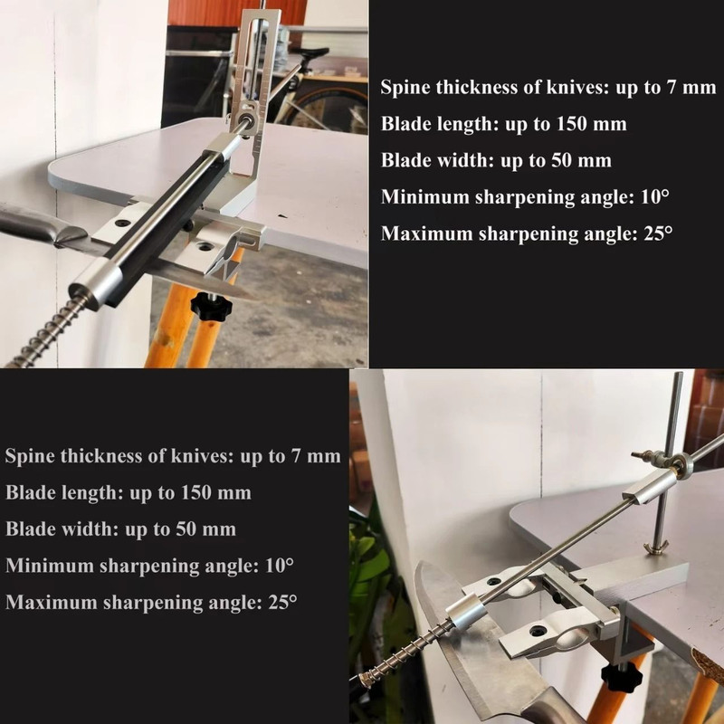 Professional Fixed Angle Knife Sharpener System With Diamond Stones Set 3