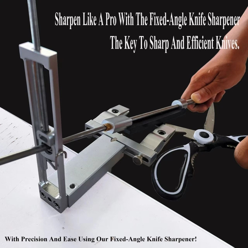 Professional Fixed Angle Knife Sharpener System With Diamond Stones Set 4