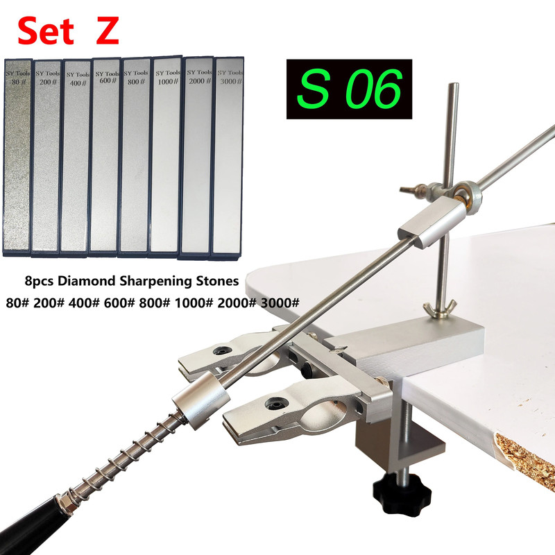 Professional Fixed Angle Knife Sharpener System With Diamond Stones Set 16