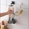 Kitchen Organizer Swivel Hooks Hole Free Multifunctional Rotatable Hooks 0